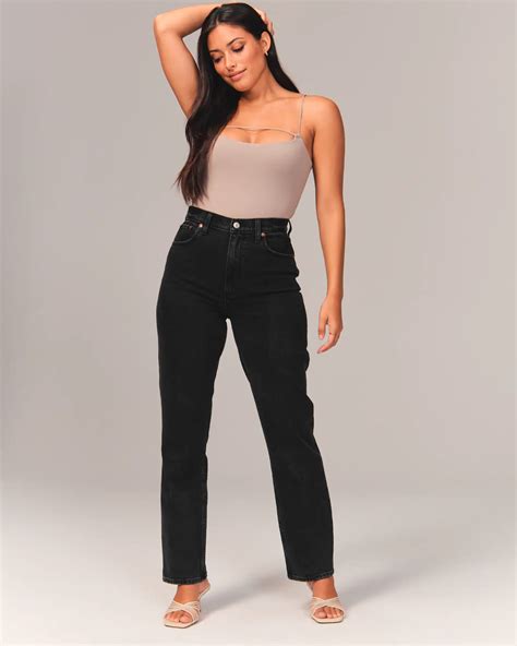 abercrombie curve love jeans|curve love 90s ultra high rise straight jeans.